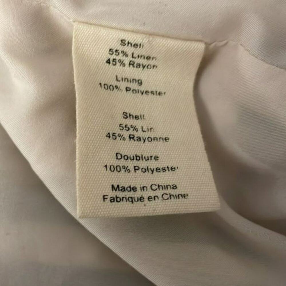 L'agence Striped Blazer Linen Blend Size 2 Luxury Designer - Picture 10 of 11